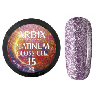ByFashion.ru - Жидкая слюда для дизайна ногтей ARBIX Platinum Gel 015, 5 гр