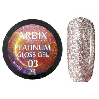 ByFashion.ru - Жидкая слюда для дизайна ногтей ARBIX Platinum Gel 03, 5 гр