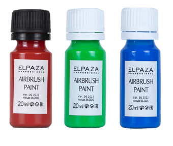 ByFashion.ru - Краска для аэрографа Elpaza Airbrush Paint: красная, зеленая, синяя (RGB)