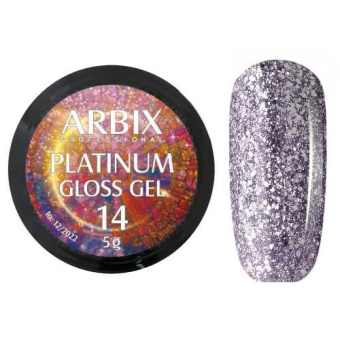 ByFashion.ru - Жидкая слюда для дизайна ногтей ARBIX Platinum Gel 014, 5 гр