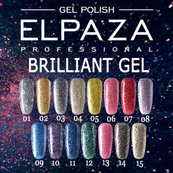 ByFashion.ru - Brilliant Gel для дизайна ногтей Elpaza 06, 5 мл