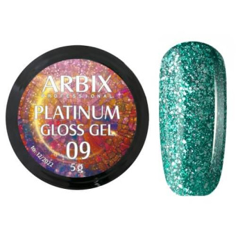 ByFashion.ru - Жидкая слюда для дизайна ногтей ARBIX Platinum Gel 09, 5 гр