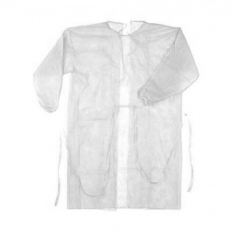 ByFashion.ru - Одноразовый халат с рукавами на завязках, 1 шт.
