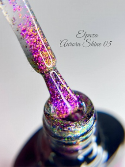 ByFashion.ru - Elpaza Aurora Shine Rubber Base - набор блестящих камуфлирующих каучуковых баз, 5 шт.