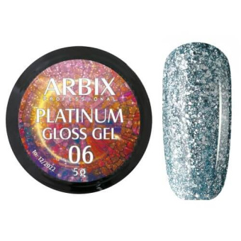 ByFashion.ru - Жидкая слюда для дизайна ногтей ARBIX Platinum Gel 06, 5 гр