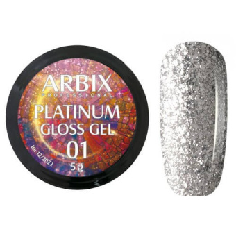 ByFashion.ru - Жидкая слюда для дизайна ногтей ARBIX Platinum Gel 01, 5 гр