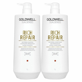 ByFashion.ru - Goldwell Dualsenses Rich Repair – Шампунь и кондиционер для сильно поврежденных волос, 2*1000 мл
