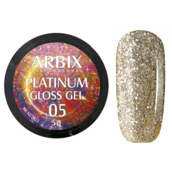 ByFashion.ru - Жидкая слюда для дизайна ногтей ARBIX Platinum Gel 05, 5 гр